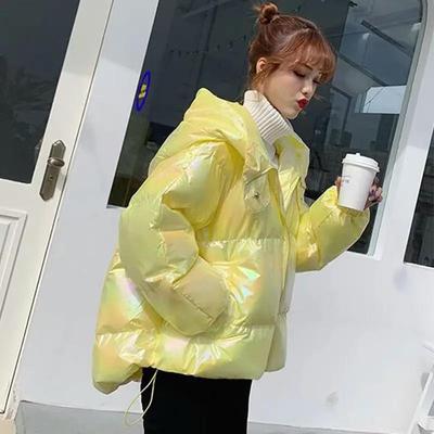 High Quality Fashion Autumn Winter Women Loose Parkas Female Thickening Warm Hooded Cotton Padded Korean Style White Jacket Coat