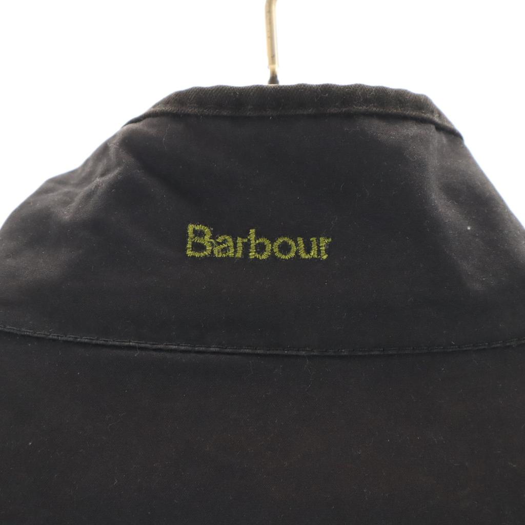Barbour Made In the UK 3 Warrants SMU UTILITY Oiled Jacket 14 Black Wax Women Used