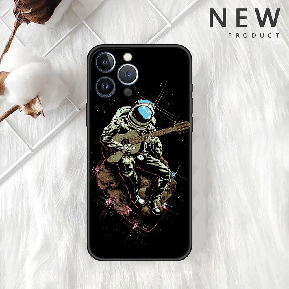 Чехол Universe Cool Astronaut для Apple iPhone 14 Pro Max 13 11 12 Mini SE 7 8 Plus X XS 6 6S, силиконовый чехол для телефона, мягкий TPU Funda