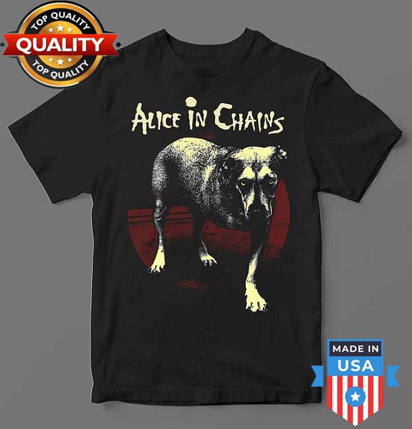 Alice In Chains Black T-Shirt Cotton All Size S-5XL Unisex LL032 L
