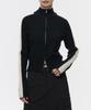 MUSINSA STANDARD WOMAN Women'S Track Knit Zip-Up [Black]