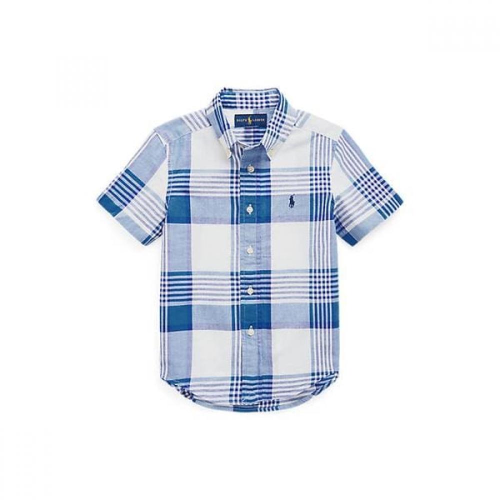 Polo Polo Kids Boys Cotton Madras Shirt Ages 2 4 Cwpowovtn820020100 2T