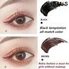 Lot de 2 mascaras ultra-fins à petite tête de brosse, allongeant les cils noirs 3D, extension de cils, cils, mascara longue tenue de couleur noire