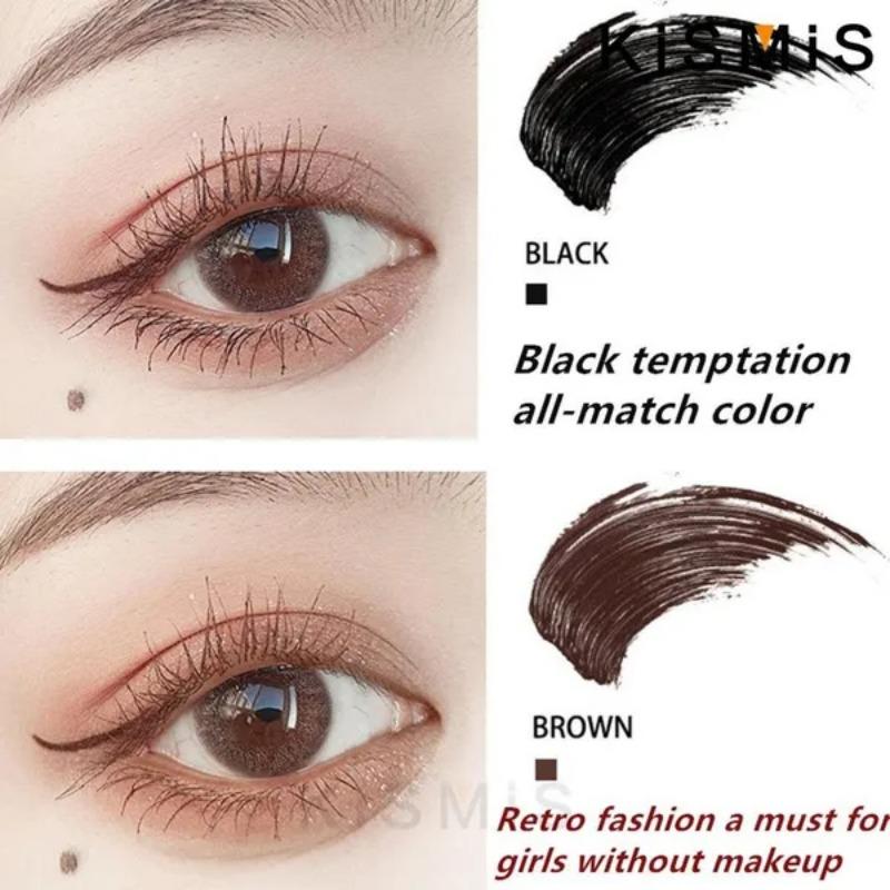 2 ks Ultrajemná malá hlavička kartáčku Řasenka Prodlužující Černá 3D Řasy Prodloužení Řas Oční Řasy Dlouhotrvající Černá Barva Řasenka
