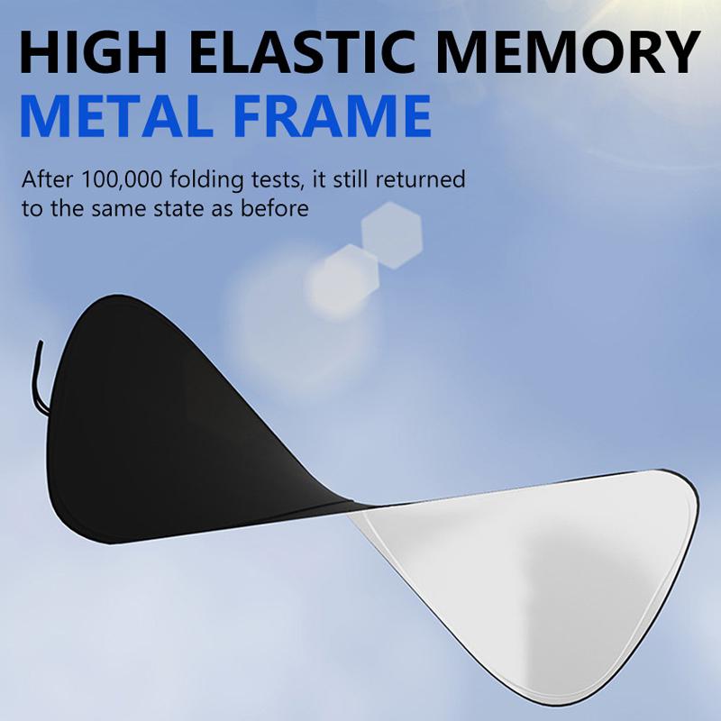 SEAMETAL 2pcs Car Sunshade Cover Universal Windscreen Folding Visor Reflector Windshield Auto Window Sun Shade Protector Accessories