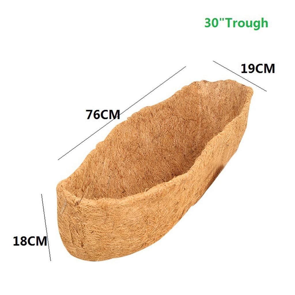 Hanging Basket Liner Coconut Fiber Replacement Flower Basket Cushion For Balcony Garden Garden Plant Flower Pot Basket Liner
