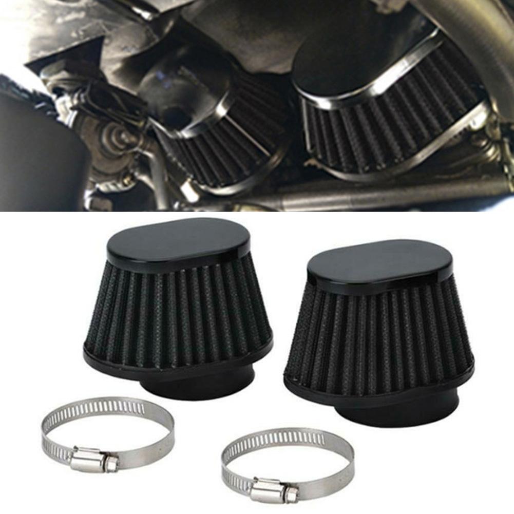 

2Pcs 55mm High Performance Motorcycle Parts Pod Air Filter Cleaners чёрный