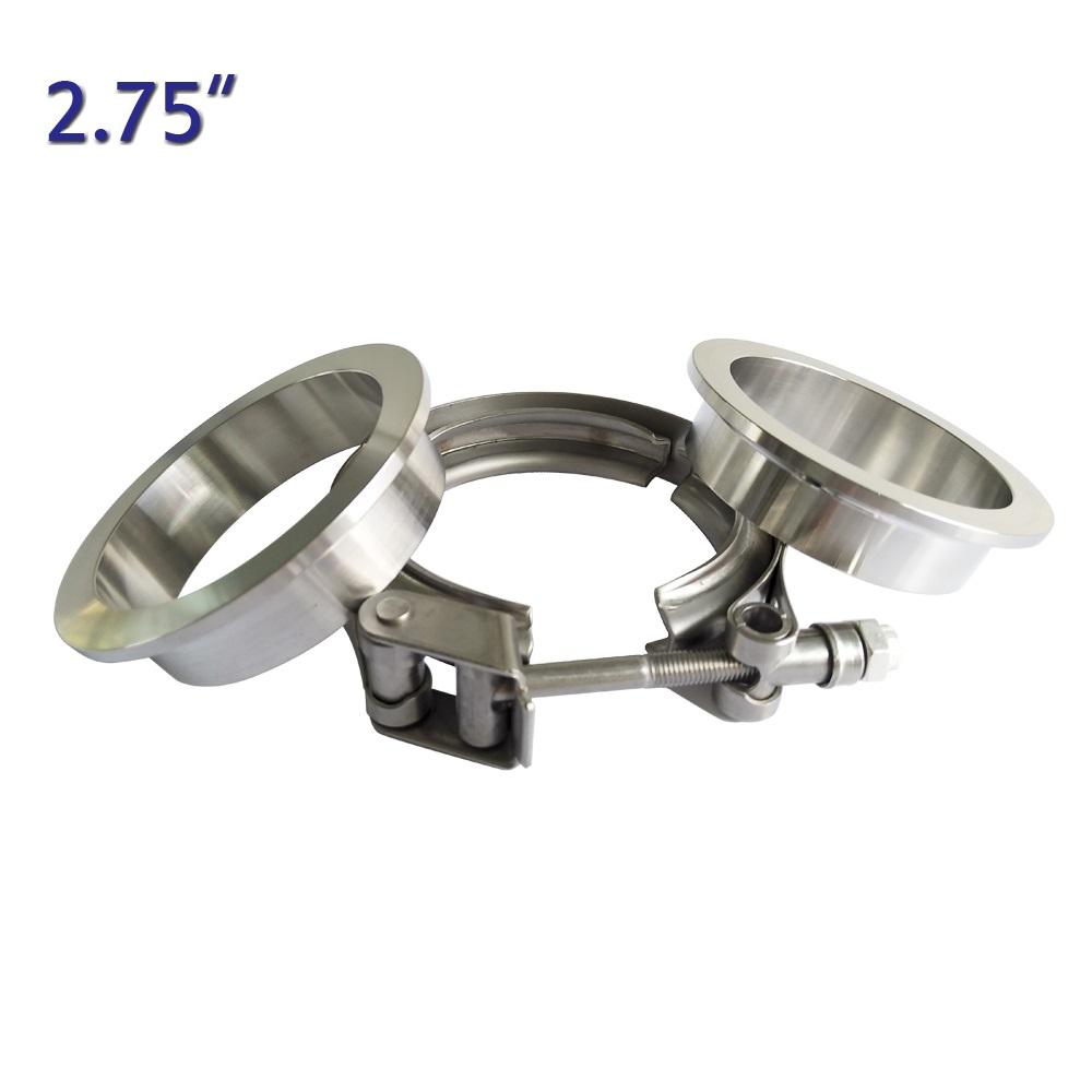 1.5"-5.0"' stainless steel  Quick release V-Band clamp  flat Flange  metal clench  nut  for car Turbo Exhaust Downpipes