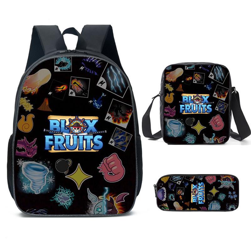 Lovely And Airy Roblox Blox Fruits Backpack For Kids In Grade 1-2