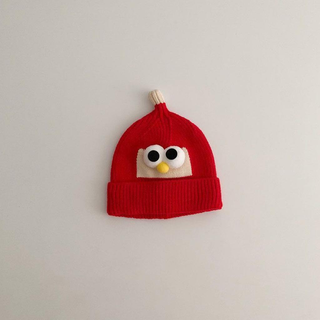 Autumn and winter children's hats, girls' pullovers, knitted hats, colored wool hats, boys' and babies' warm ear hats, tide