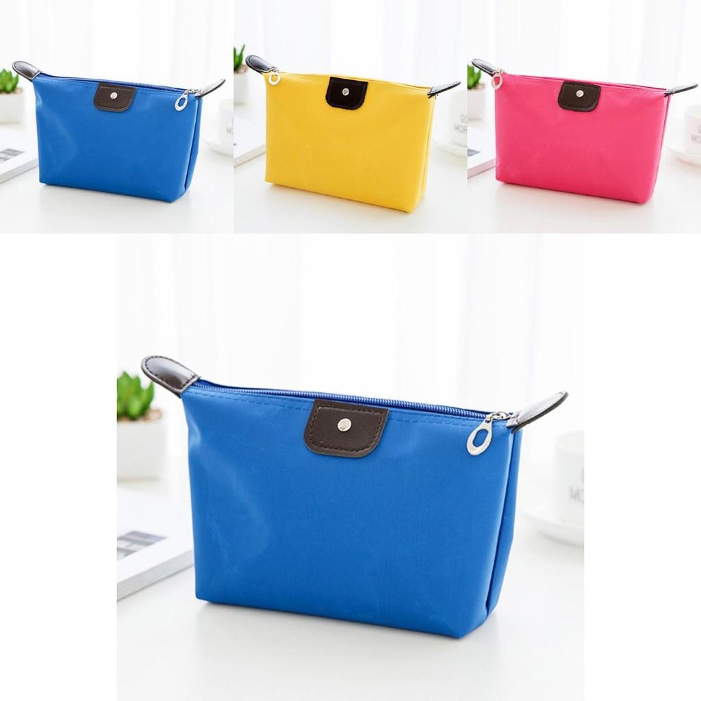 Style Dumpling Shape Cosmetic Case Nylon Travel Makeup Storage Bag For Women And Teens