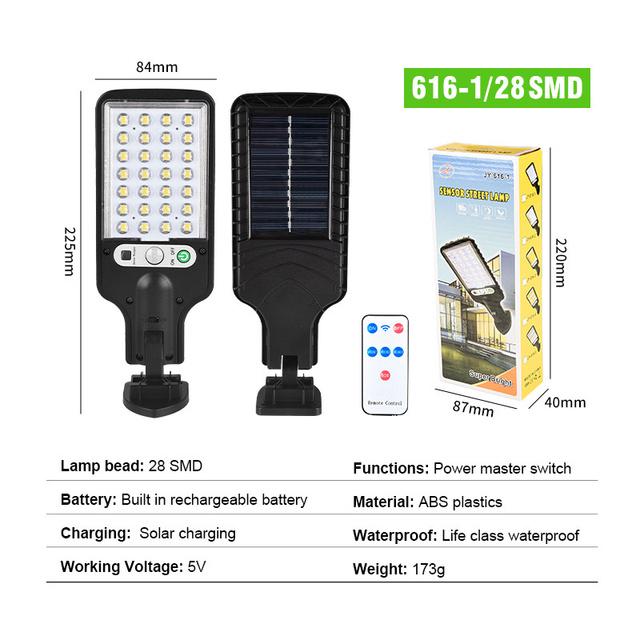 Solar Lamp Solar Street Lights Outdoor With 3 Lighting Modes Waterproof Motion Sensor Security Lamp for Garden Patio Path Yard