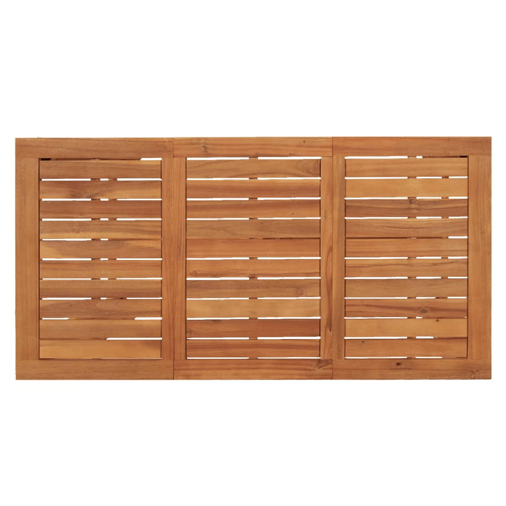 Vidaxl 5-Cz. Garden Bar Furniture Set, Brown, Acacia and Rattan Pe
