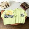 Double Side Print T-shirt For Kids Clothing Summer Simple Fashion Girl Boy Short Sleeve Tops Tees Children's Wear Casual Tshirts