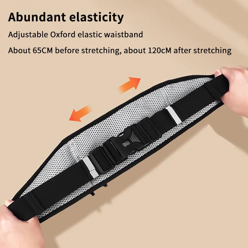 Outdoor Waterproof Invisible Running Waist Bag Sports Fanny Pack Men Women Hidden Black Gym Bags Phone Accessories Backpack