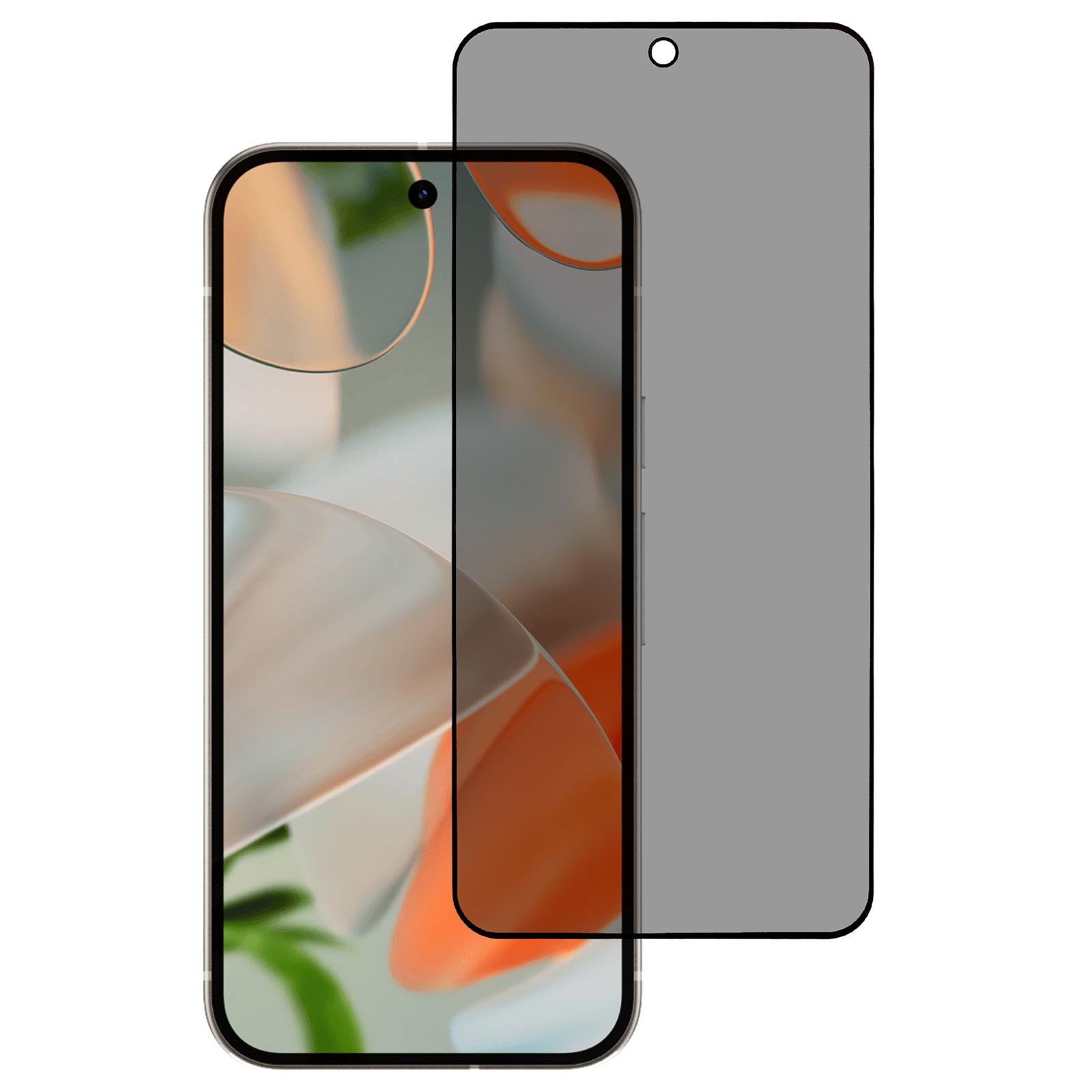 

For Google Pixel 10 Anti-Peep Full Covering Screen Protector Silk Printing Tempered Glass Film Type A