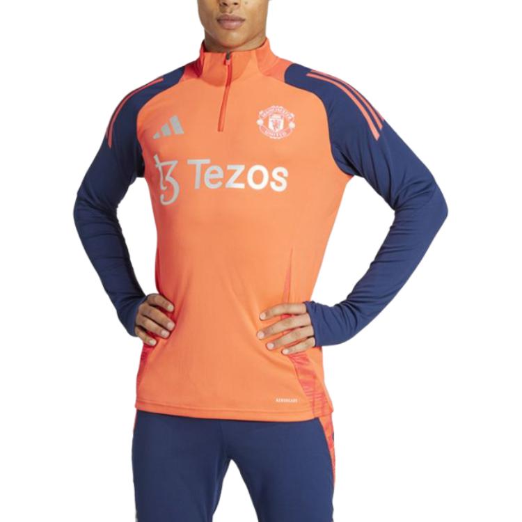 Adidas Manchester United Slim Fit Long Sleeve Half Zip Sweatshirt Men sweatshirt IT4240 XL