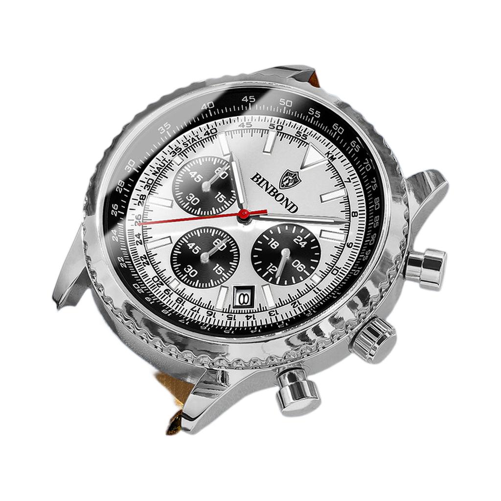 Vanntett lysende løpevekkerklokke for menn