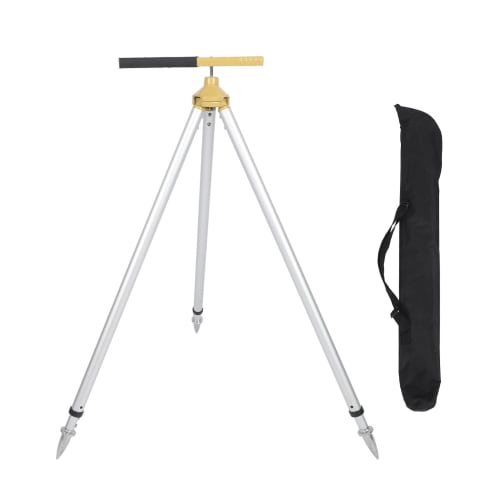 Pole Total Station Tripod Stand, Surveying Prism Pole Tripod, Aluminum Prism Pole Tripod for GPS Leveling Staff Total Station Surveying Equipment, 75-