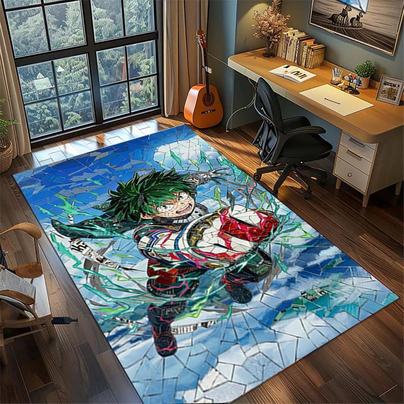 My Hero Academia Floor Mat Non Slip Washable Large Area Rug Bedroom Gamer Room Decor