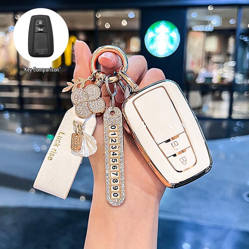 Toyota Key Case for Camry, RAV4, Wildlander, Levin, Crown, Lu Fang - Suitable Keychain Bag for Men and Women.