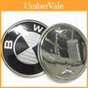Logo Für Bmw Echte Kohlefaser Schwarz Silber 74mm Haube Kofferraum Emblem Abzeichen