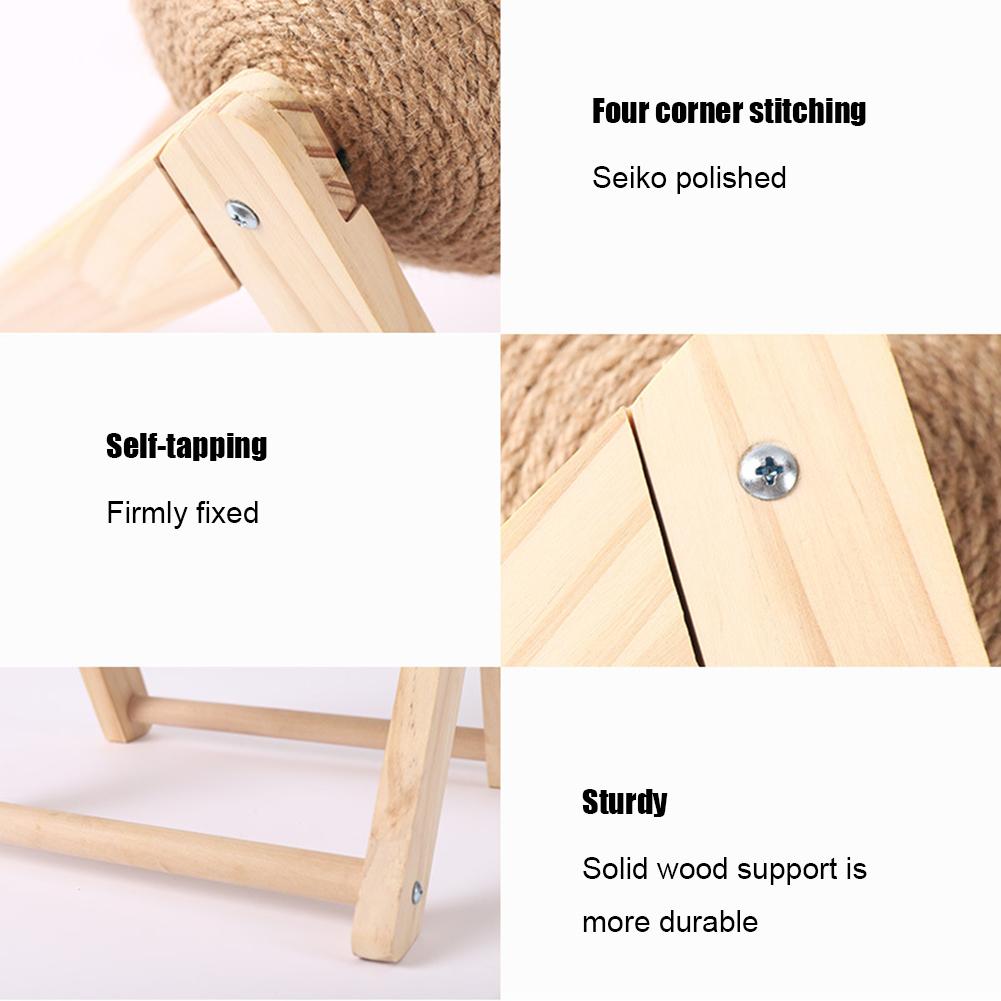 Cat Scratch Ball Toy Interactive Solid Wood Scratcher Pet Toy Cat Scratching Ball Cat Claw Sharpener Ball Pet Supplies China Mainland