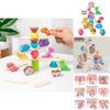Wooden Animal Stacking Toy With Water Based Paint For Child Development And Parent Child Interaction