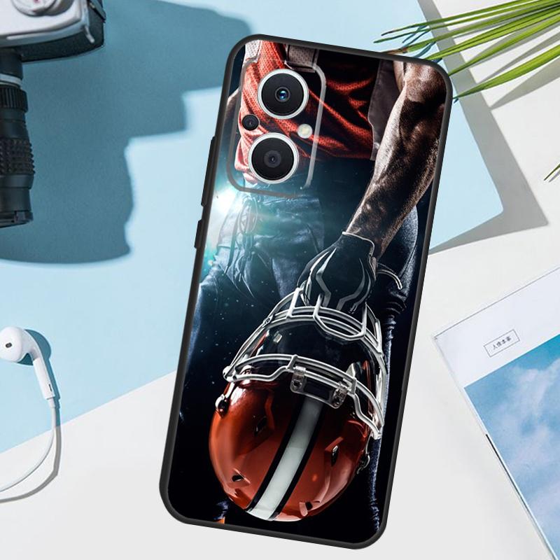 American football player sport Cover For OPPO Reno 13 F 10 11 12 14 Pro 11F 12F 14F 7 8 Lite OPPO Find X9 X8 X5 X6 Pro Case