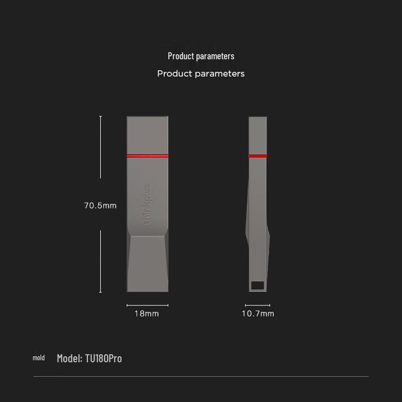 Lenovo Thinkplus TU180 Pro 1TB USB3.2 Metal Flash Drive
