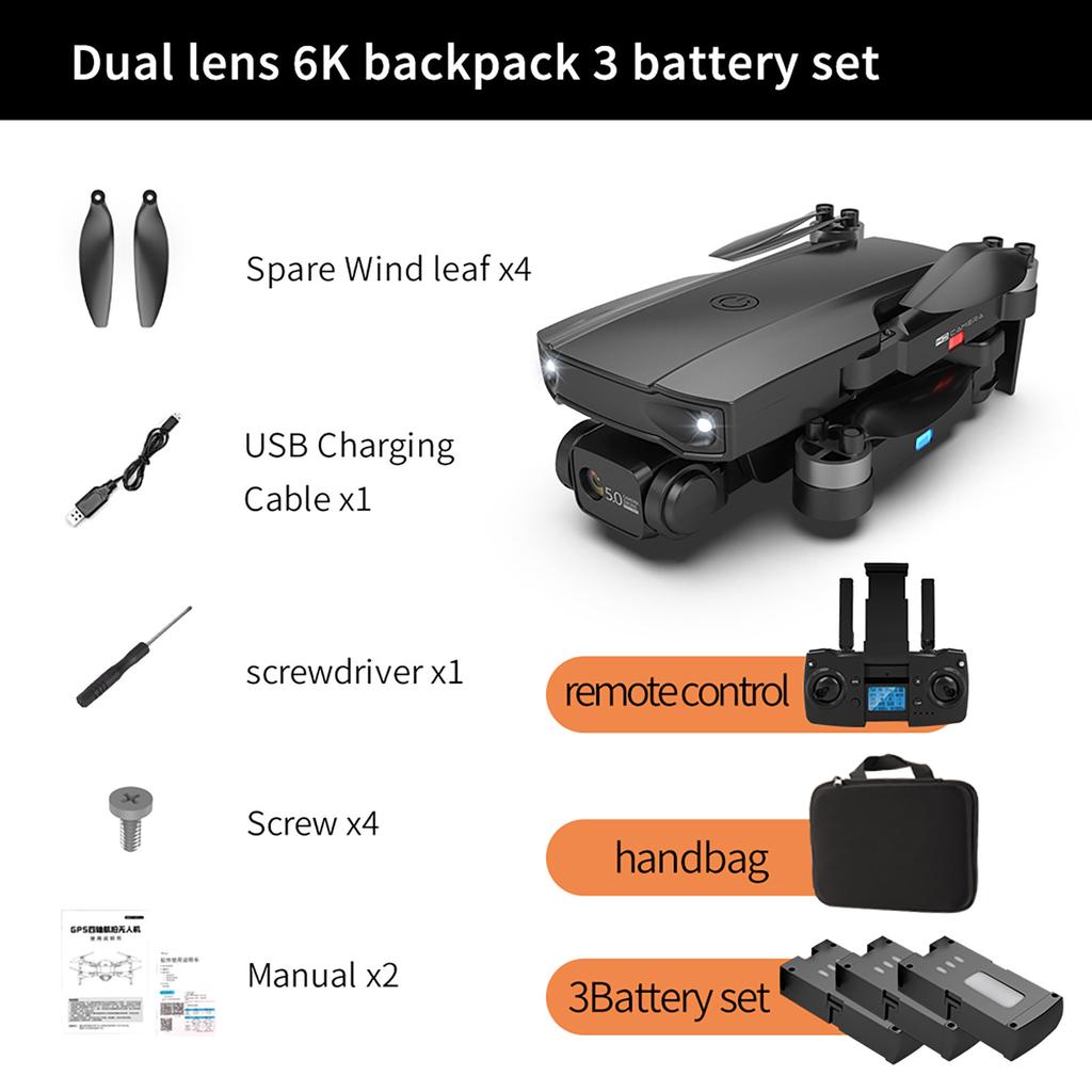 HJ188 Drone 6K HD Camera Wifi FPV Smart Selfie RC UAV Foldable Quadcopter