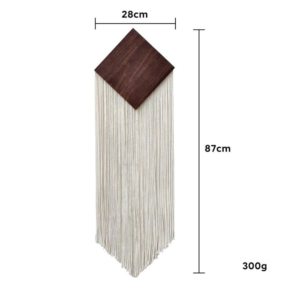 Cotton Rope Tassel Tapestry Bohemian Wall Background Decor For Hotel Hanging Artwork белый