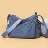 Women Nylon Crossbody Bag Multi Pocket Shoulder Handbag with Adjustable Strap