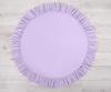 Play mat with ruffles - purple