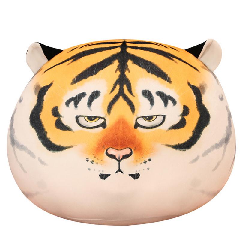 Animal Tiger Shape Stuffed Plush Doll Adorable Desktop Sofa Ornament Birthday Gift For Kids