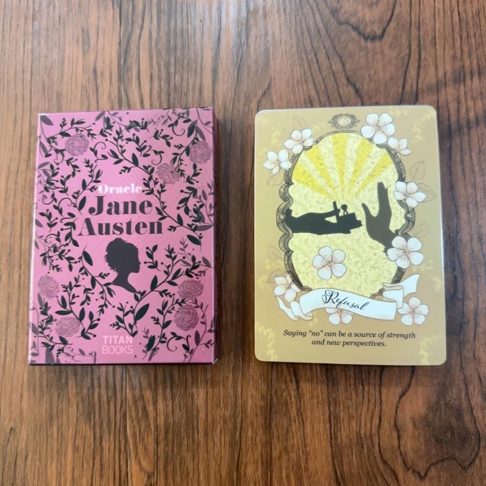 Jane Austen Oracle Deck: 40-Card Literary Divination Set, Regency-Style Illustration Tarot Cards 10.5*7.5cm
