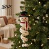 Winter Yarn Crafts Santa Craft Crochet Kit Christmas Spiral for Family DIY Snowman Creative Holiday