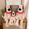 New Bone Dog Plush Head Dog Doll Cute Soft Dog Toy Creative Birthday Gift Doll