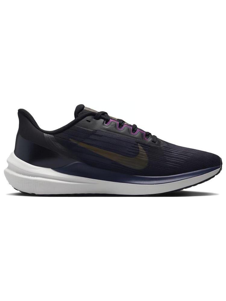Nike Air Zoom Winflo 9 'Black Gold Suede' Sneakers DD6203-007
