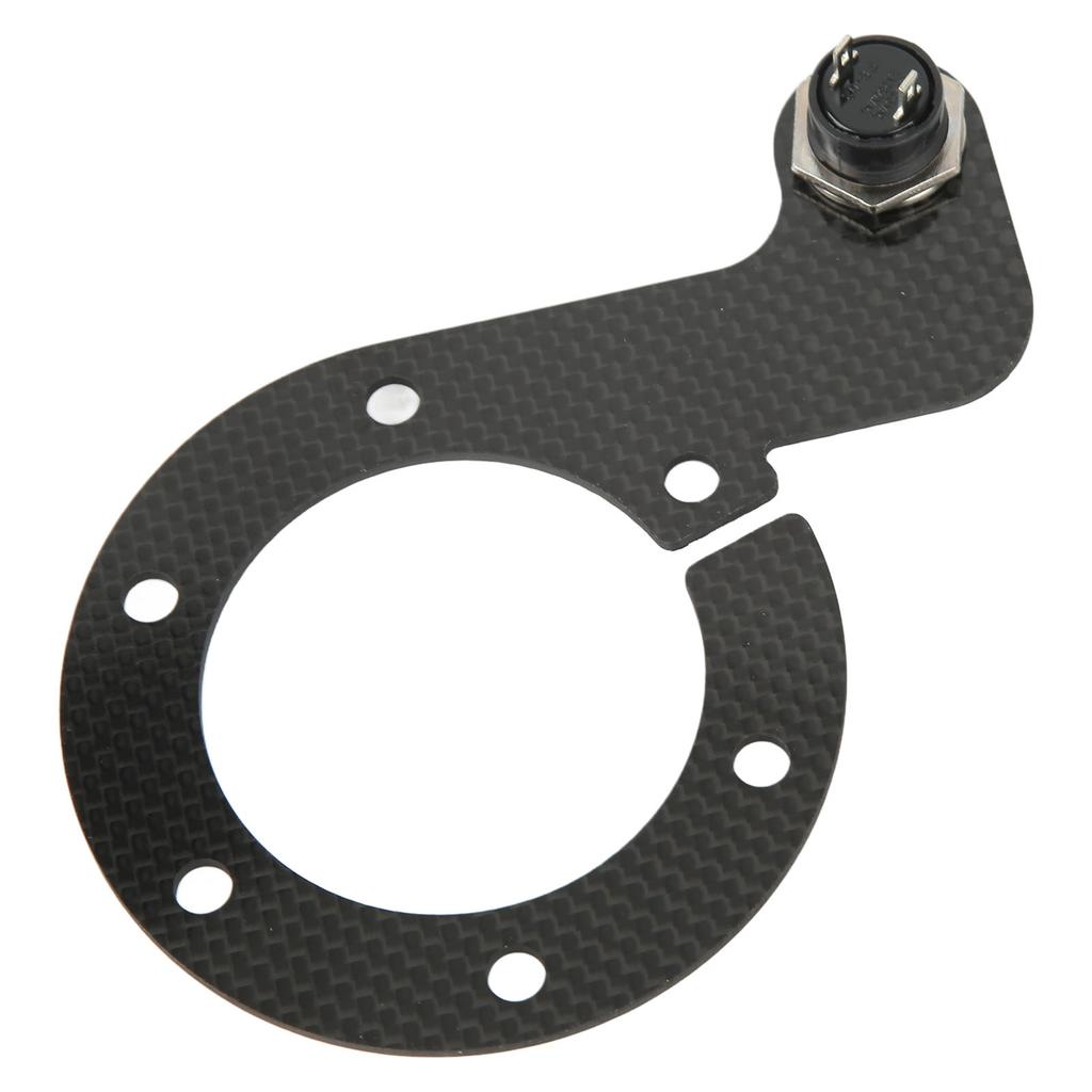 Steering Wheel Horn Button 6 Hole Carbon Fiber Comfortable Touch Sensitive Replacement For MOMO Green