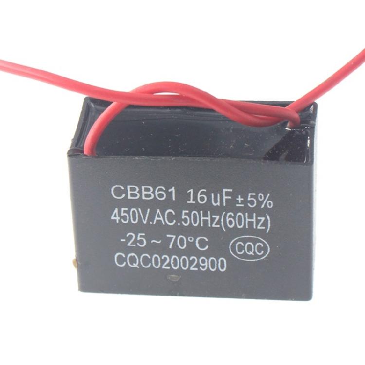 CBB61 1/1.2/1.5/2/3/3.5/4/5/8/10/12/15/16/20UF Capacità di Avviamento Condensatore per Ventola