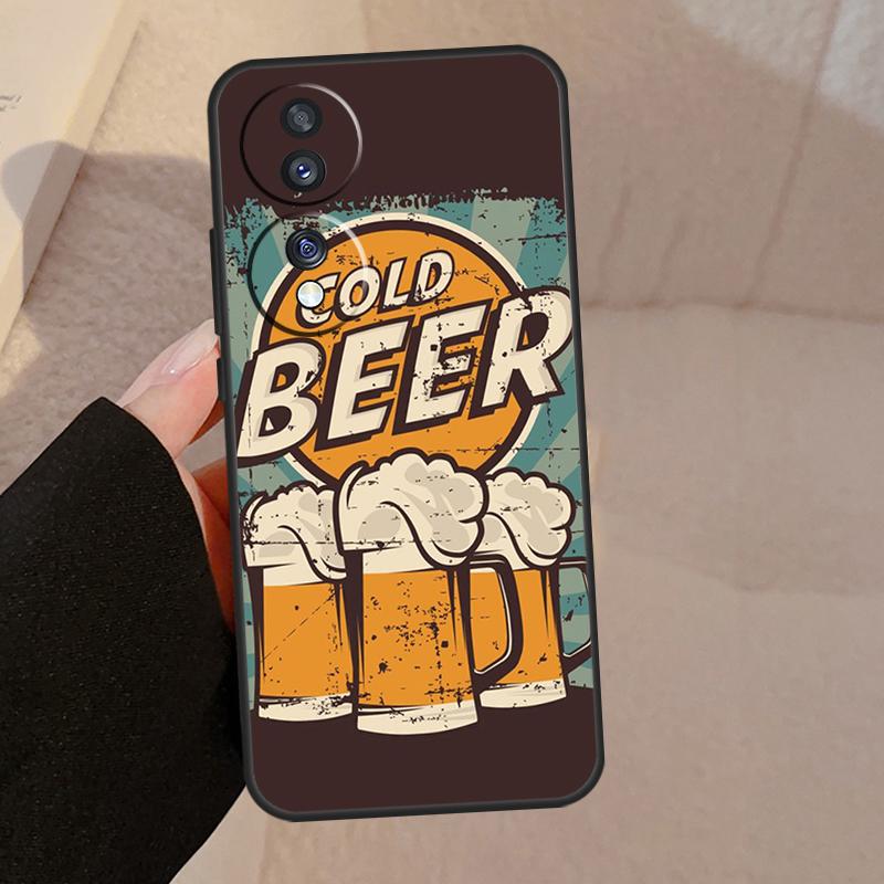 Alcohol Beers Drink Beer For Honor 90 70 50 Lite Magic 5 Pro 8X 9X Phone Case For Honor X8a X9a X7a X6a X9 X7 X8 X9b