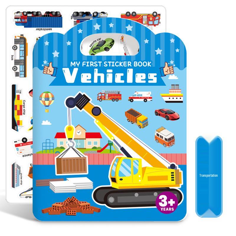 Early Education Quiet Sticker Book for Toddlers: Enlightenment and Cognitive Learning Puzzle