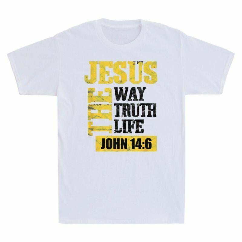 Verse Way Jesus Christian John Truth 146 Tshirt The Tee Unisexs Bible Life M