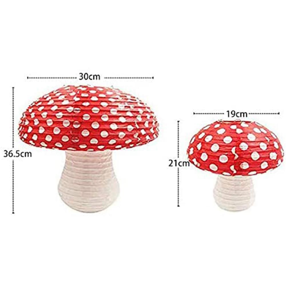 Birthday Party 3D Jungle Forest Backdrop Paper Lanterns Mushroom Hanging Decorations Party Supplies