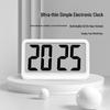 Nordic Style Colorful Clock: Simple Electronic Display with Temperature and Humidity Monitoring, Thin and Convenient Design.