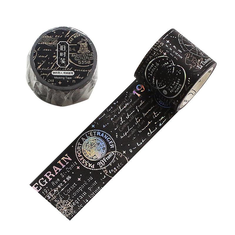30mm Wide Dream Stars Laser Masking Washi Tape Magic Map Decorative Adhesive Tapes Decora Scrapbooking Sticker Stationery