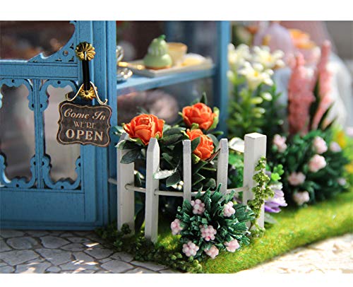 (t-FREAK) Dollhouse DIY Kit Set Miniature ROSE GARDEN TEA HOUSE (A-068)