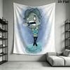 ONI Wall Hanging Printed Fabric Blanket Decorative Tapestries for Bedroom Living Room Home Decor