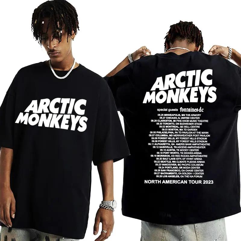 Vintage Favourite Worst Nightmare T Shirt Arctic Monkeys 505 Lyrics Print Tee Shirt for Men Women Hip Hop Punk Oversized T-shirt